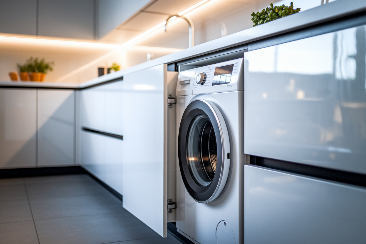 Comment Cacher Votre Lave-linge : Solutions Pratiques pour la Cuisine