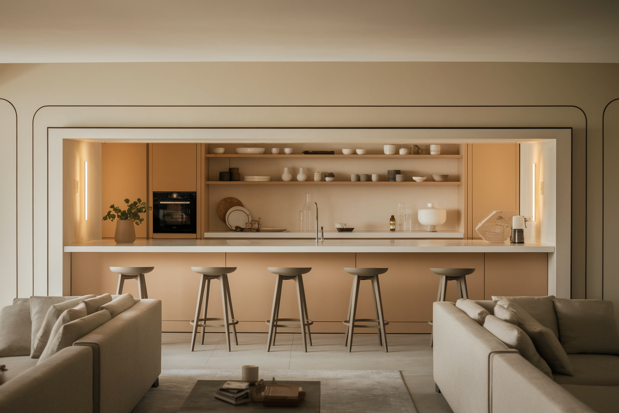 Cuisine Ouverte sur Salon avec Bar : 8 Idées d'Aménagement Élégantes ...