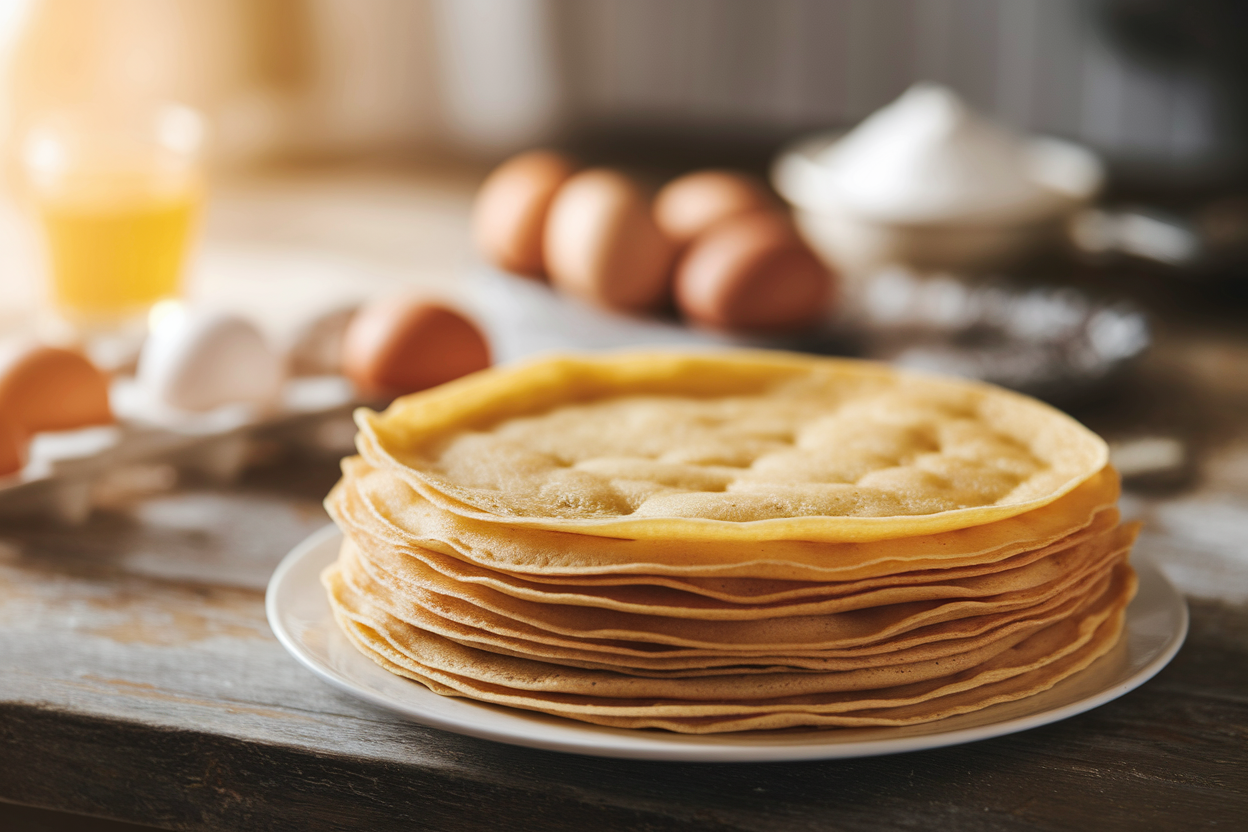 crepes-empilees-table-bois