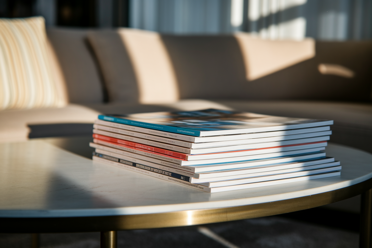 magazines-colores-table-basse-salon-moderne