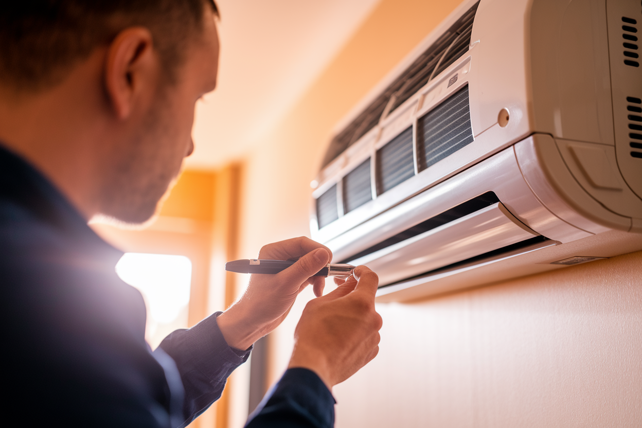 technicien-climatiseur-mur-outils